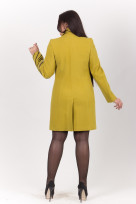 Пальто 2-269 Темно-горчичный