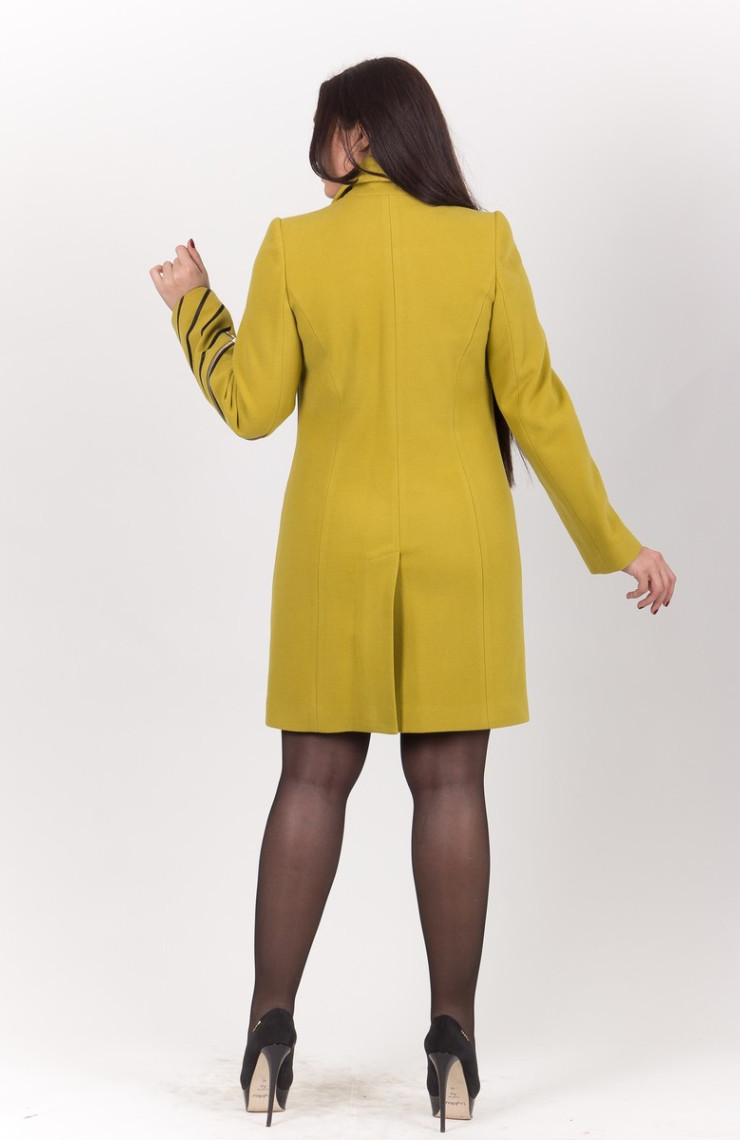 Пальто 2-269 Темно-горчичный