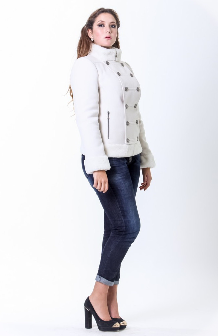 Пальто 1-003 Молоко