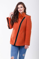 Пальто 1-077 Золотисто-медный