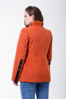 Пальто 1-077 Золотисто-медный