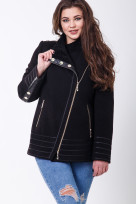 Пальто 1-077 Черный