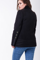 Пальто 1-077 Черный