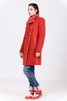 Пальто 1-072 Светло-терракотовый