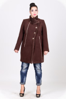 Пальто 1-072 Горький шоколад