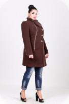 Пальто 1-072 Горький шоколад