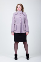 Пальто 9-318 Пепельно-розовый