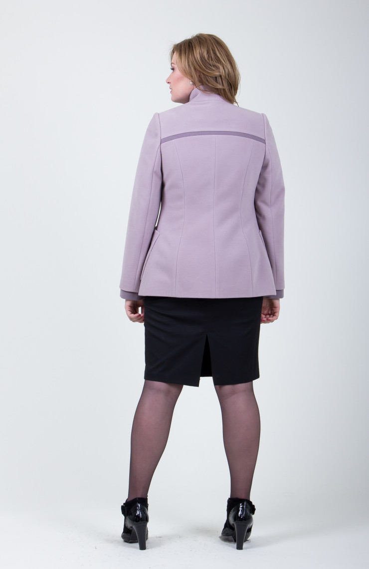 Пальто 9-318 Пепельно-розовый