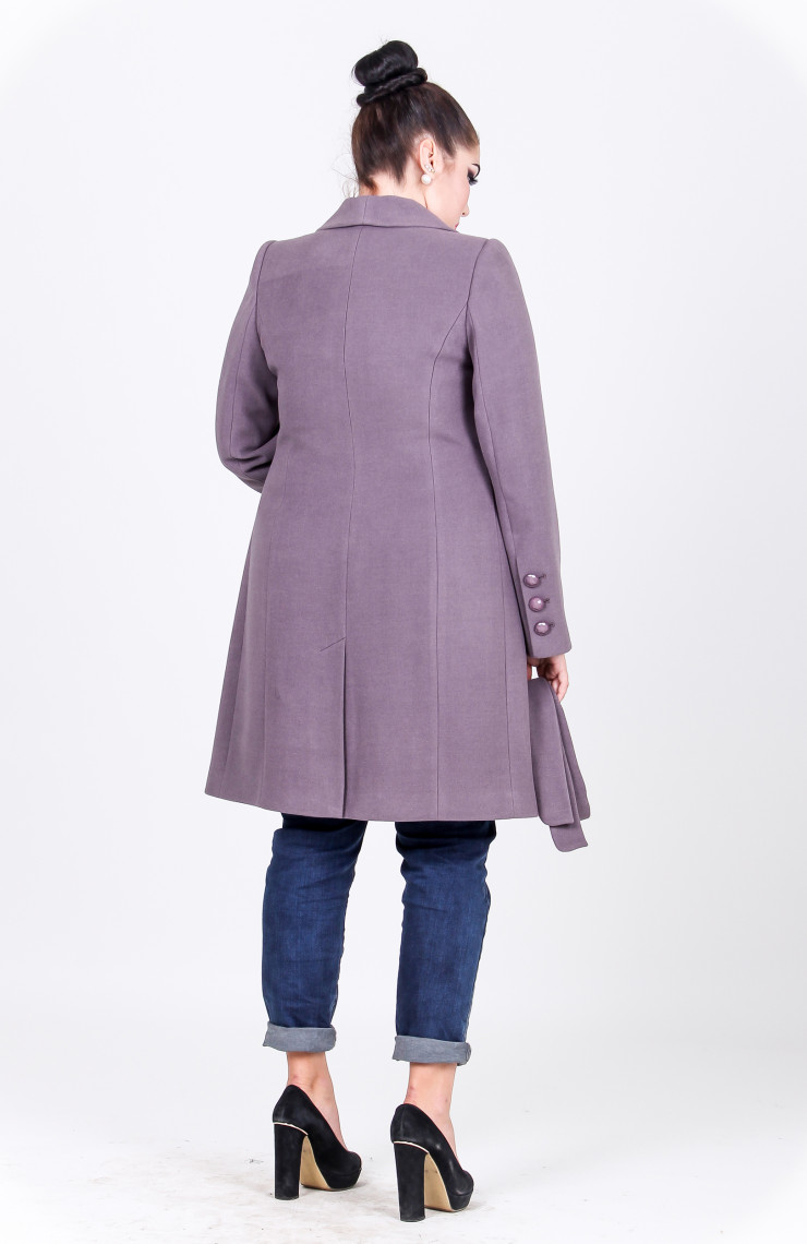 Пальто 2-324 Черный жемчуг