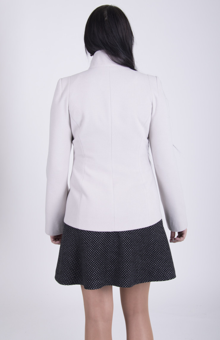 Пальто 9-033 Жемчужный