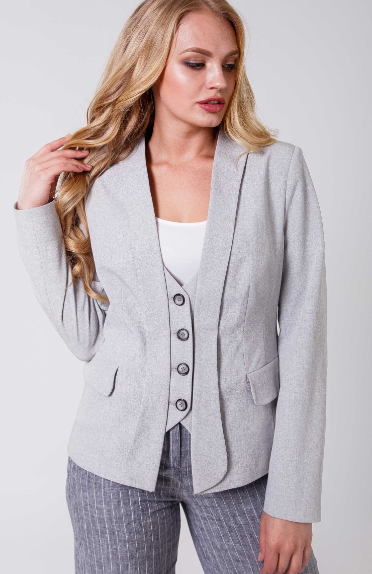Жакет 8-007 Серый