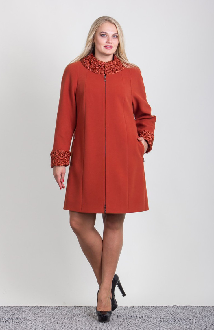 Пальто 2-313/9 Терракот
