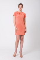 Платье 8-047 Золотисто-розовый