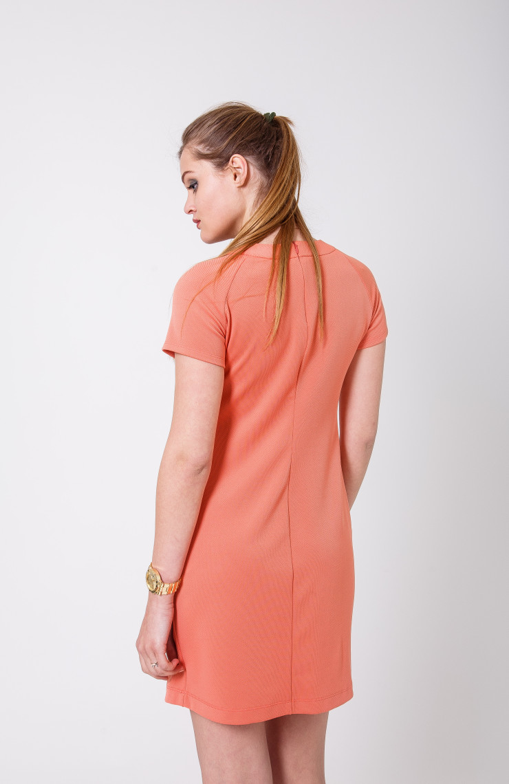 Платье 8-047 Золотисто-розовый