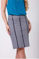 Юбка 8-715 Серо-черный