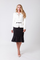 Костюм 8-005 Молоко + черный