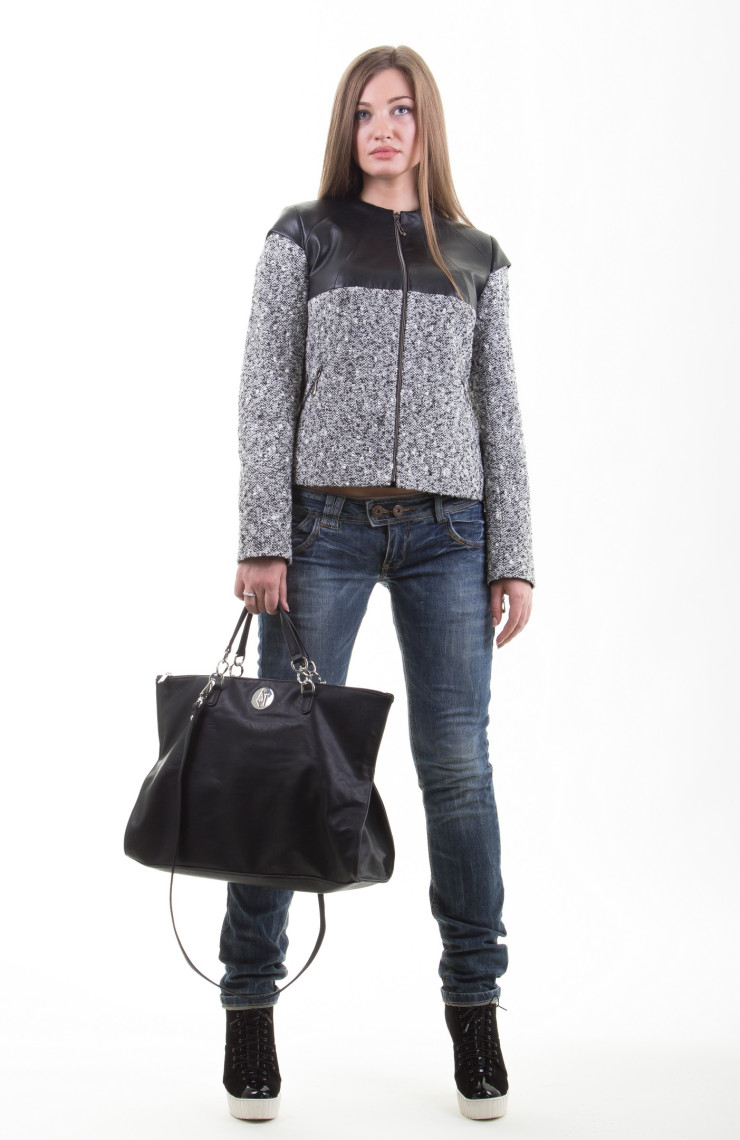 Жакет 3-031 Черно-белый