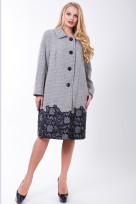 Пальто S-380 Серый