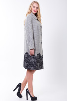 Пальто S-380 Серый