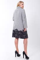 Пальто S-380 Серый