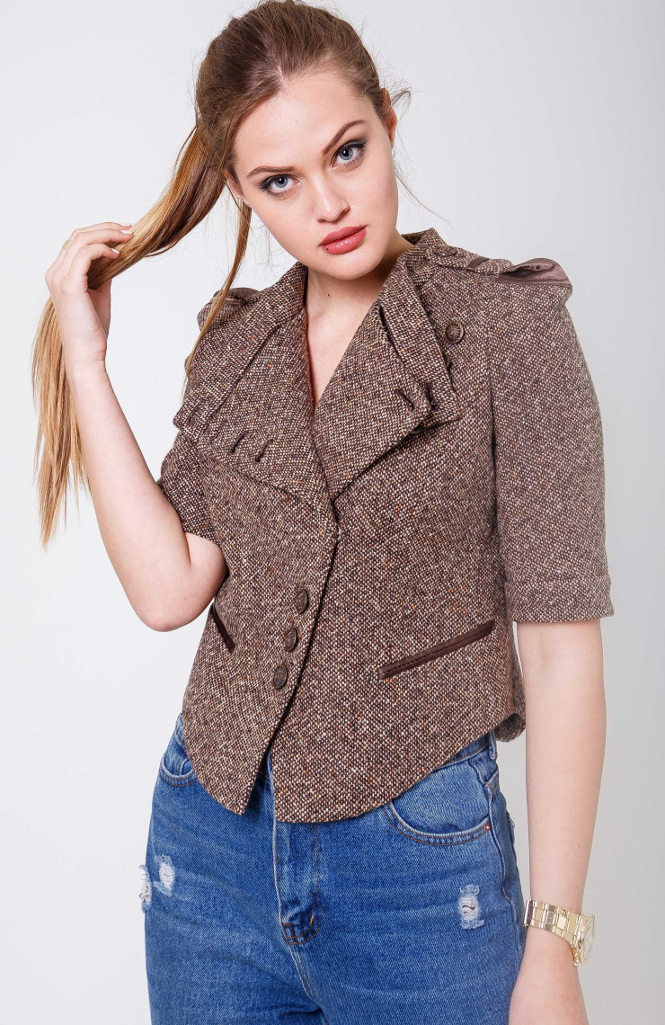 Жакет 8-009Ж Светло-коричневый