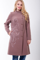 Пальто 2-357/9 Дымчато бежевый