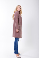 Пальто 2-357/9 Дымчато бежевый