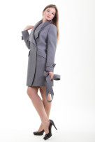 Пальто 2-398 Стальной красный