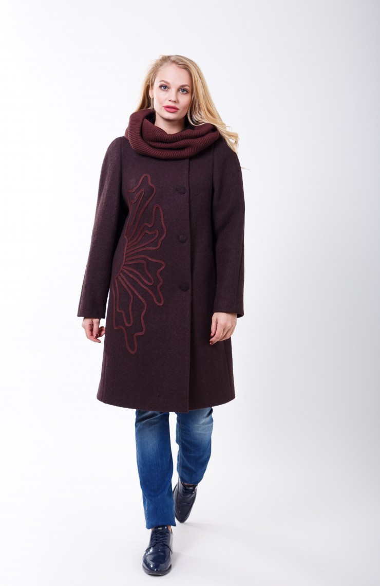 Пальто 2-357 Шоколад