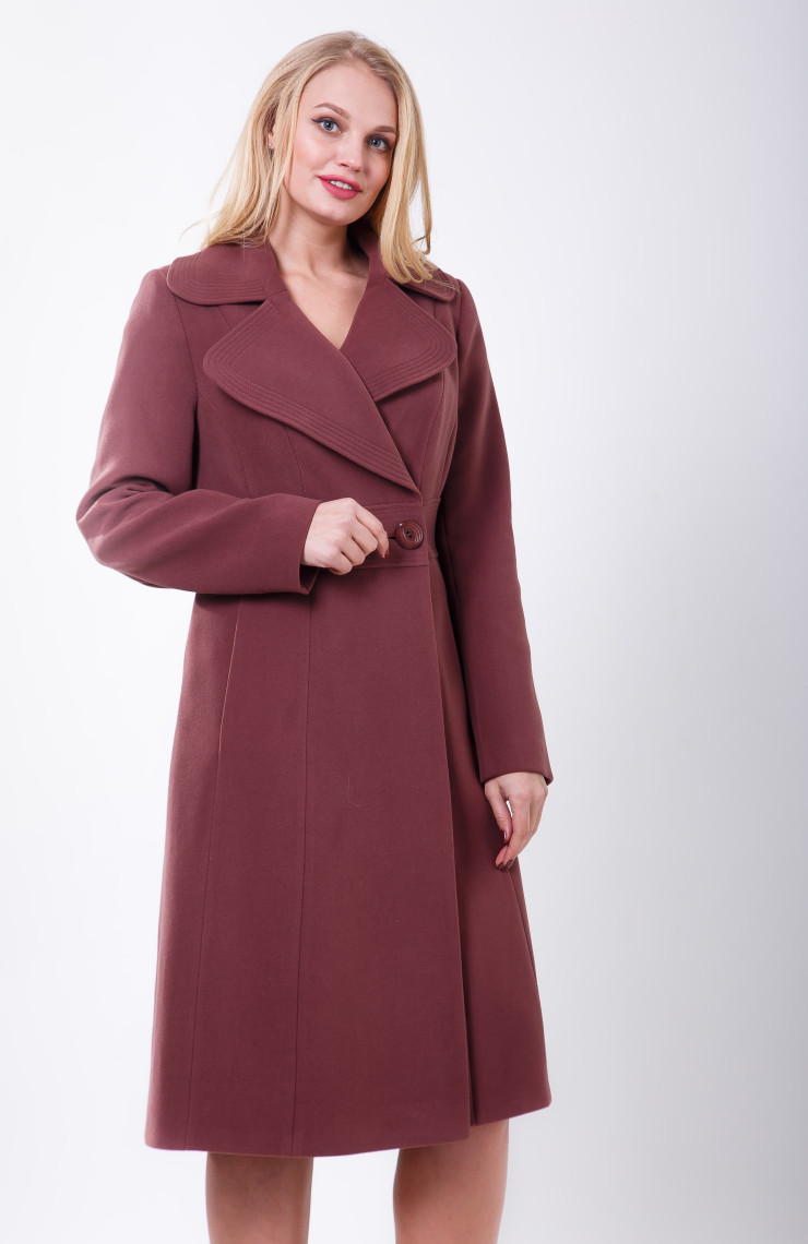 Пальто 2-390/9 Дымчато сливовый