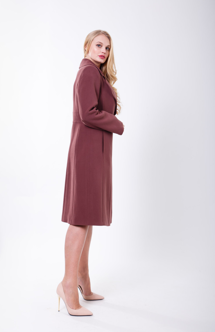 Пальто 2-390/9 Дымчато сливовый