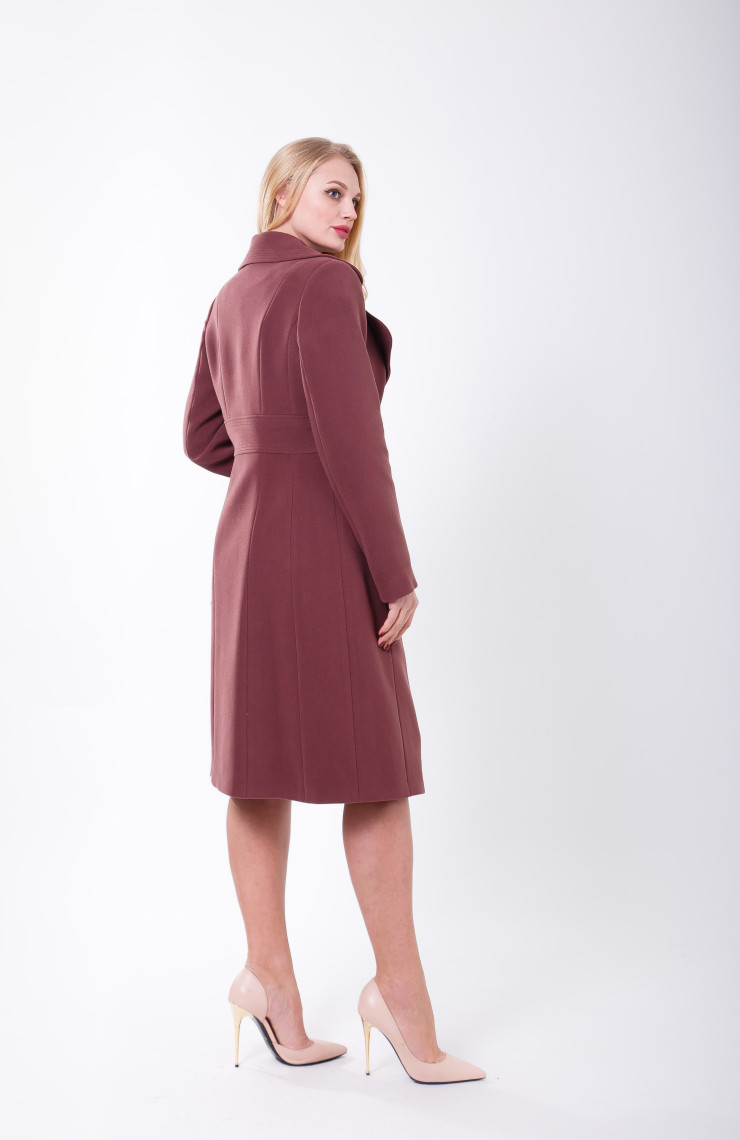 Пальто 2-390/9 Дымчато сливовый