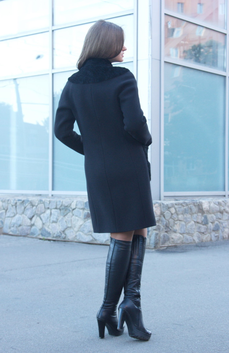 Пальто 1-041/9 Черный