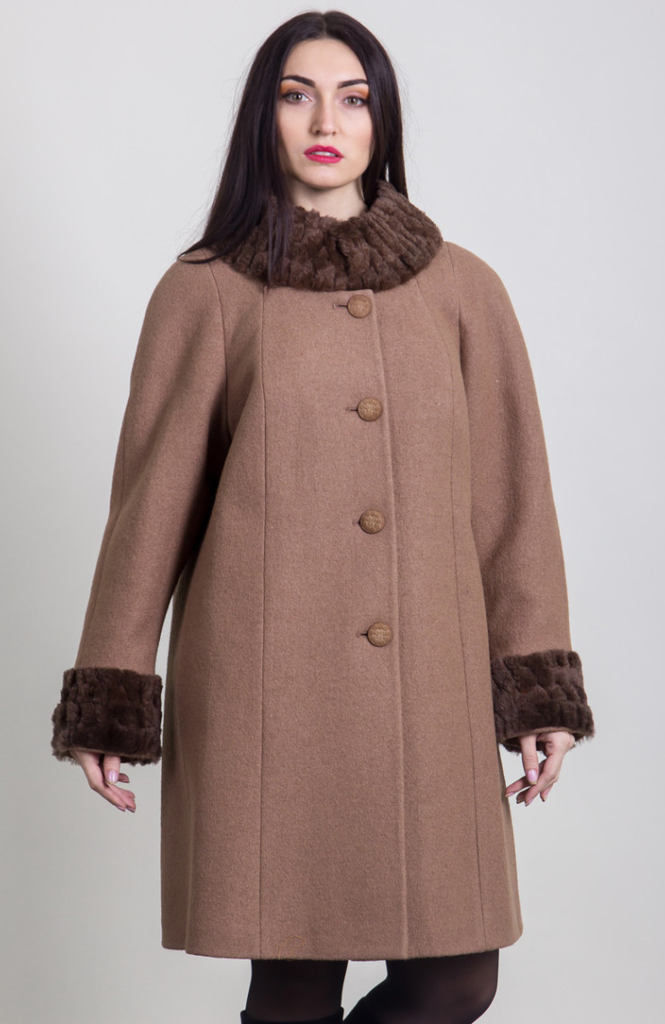 Пальто 1-056 Мокко