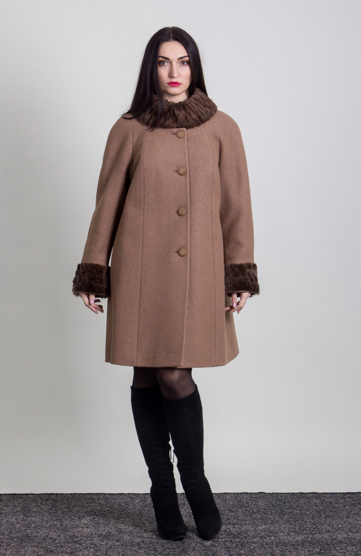 Пальто 1-056 Мокко