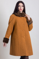 Пальто 1-056 Золотой песок