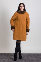 Пальто 1-056 Золотой песок