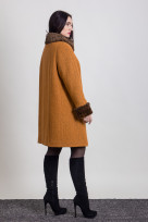 Пальто 1-056 Золотой песок