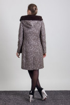 Пальто 2-410Ш Коричневый