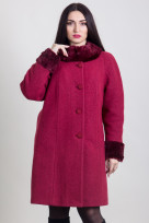 Пальто 1-056 Гранат