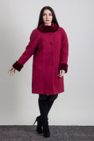 Пальто 1-056 Гранат