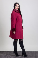 Пальто 1-056 Гранат