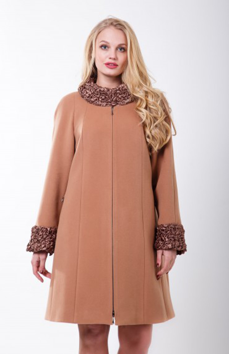 Пальто 2-313/9 Крем-карамель