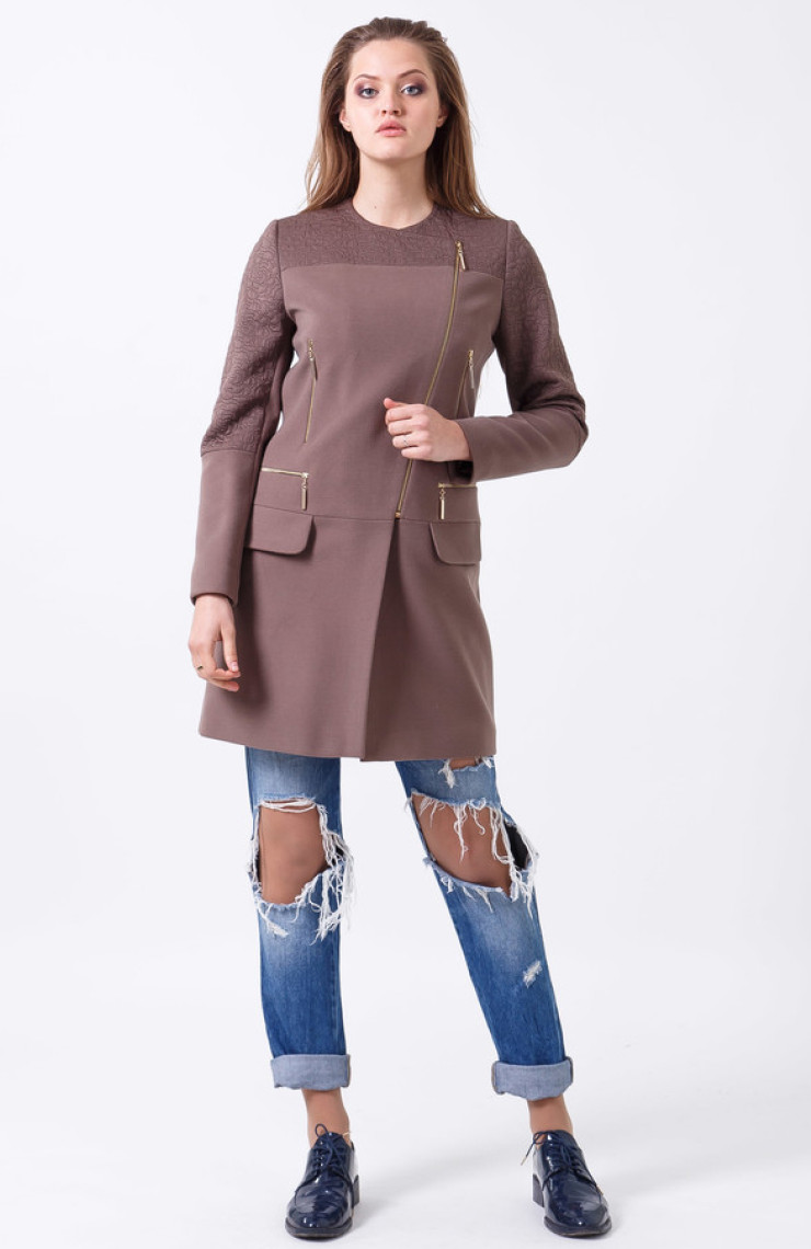 Пальто 2-429/9 Кофе