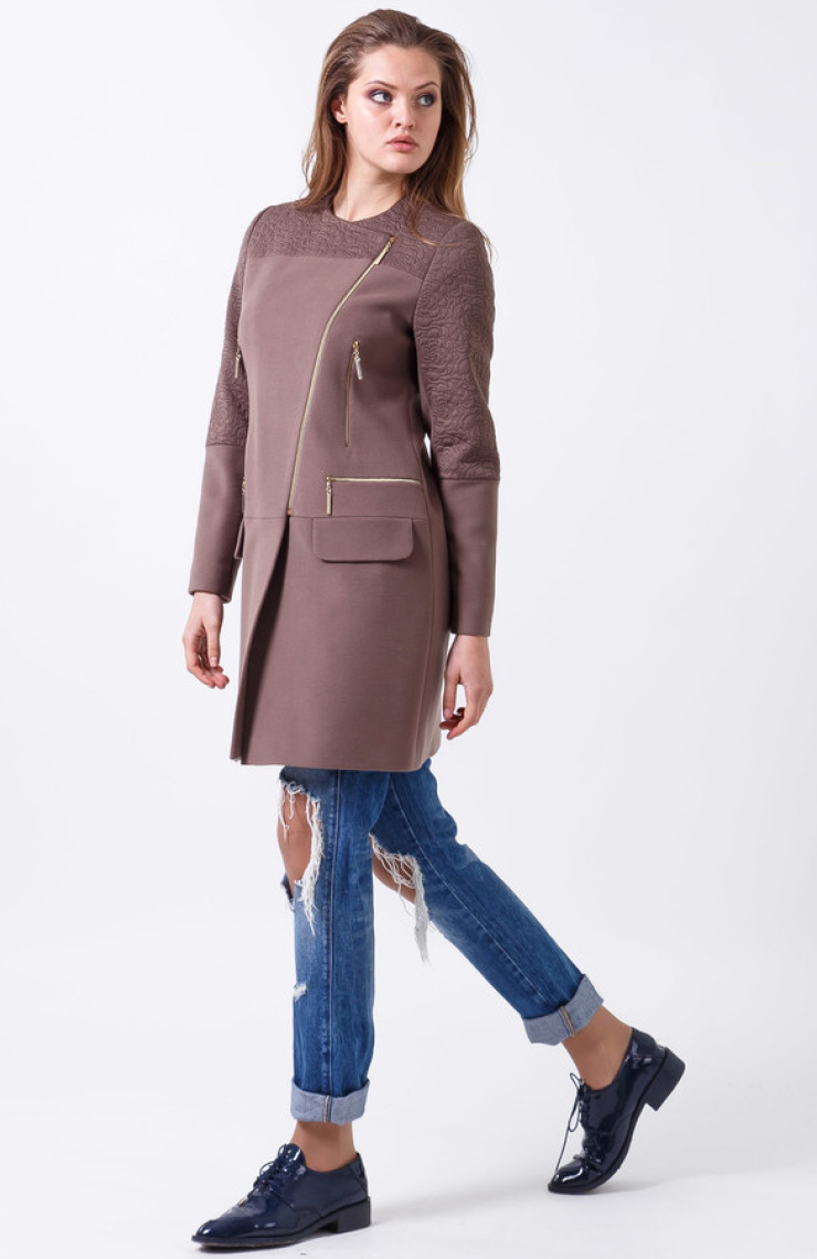 Пальто 2-429/9 Кофе