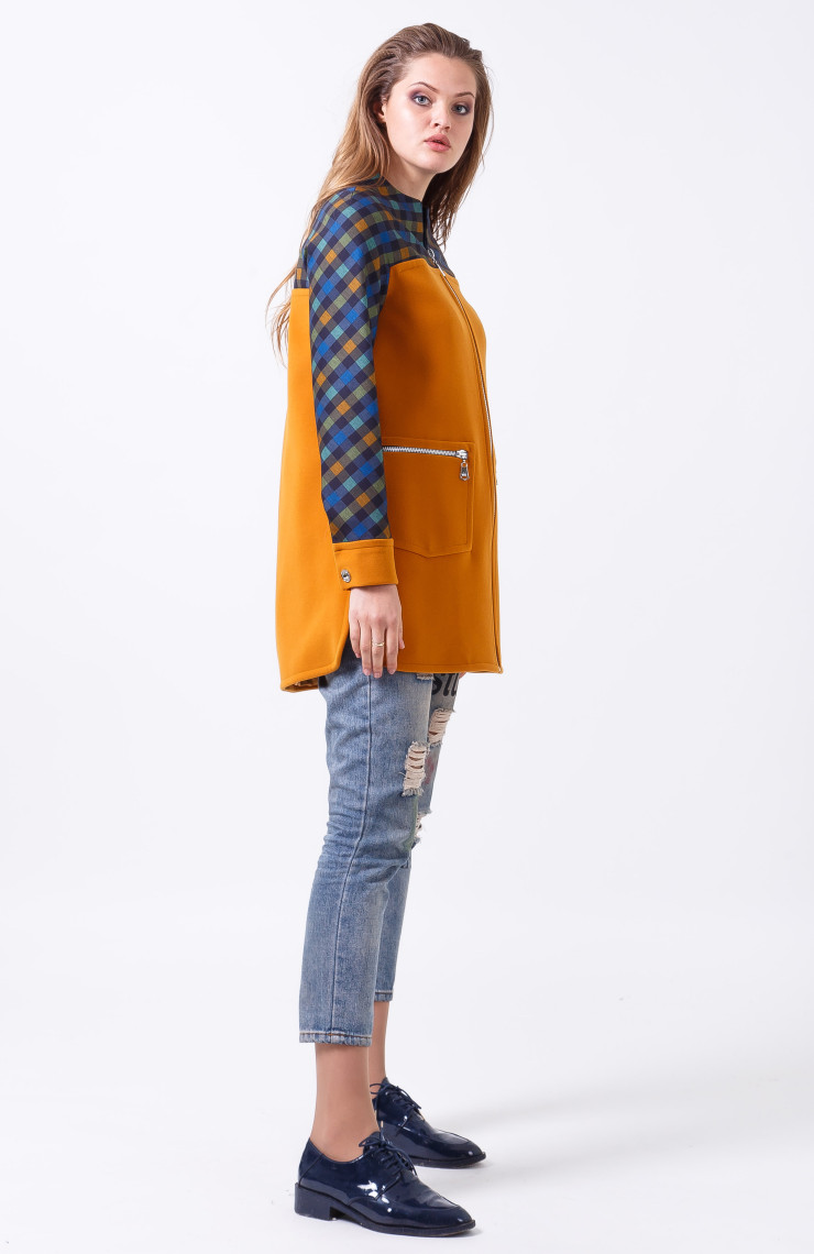 Пальто 2-412/9 Золотистый