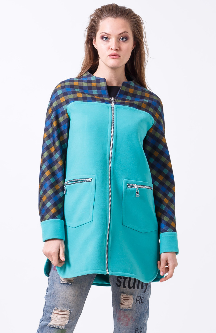 Пальто 2-412/9 Лазурный