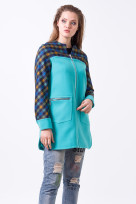 Пальто 2-412/9 Лазурный