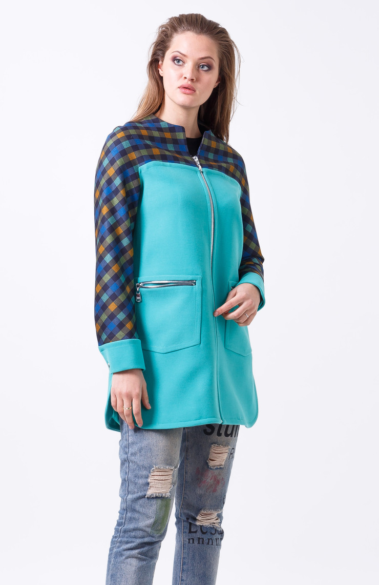 Пальто 2-412/9 Лазурный