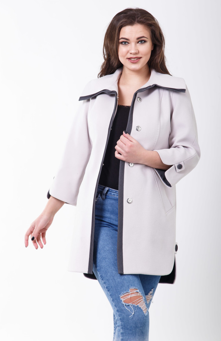 Пальто 2-428/9 Жемчужный